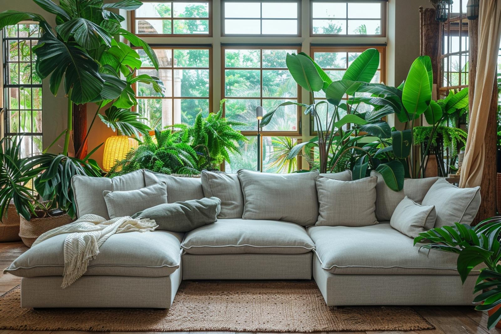 Créez un cocon naturel dans votre salon pour une détente absolue