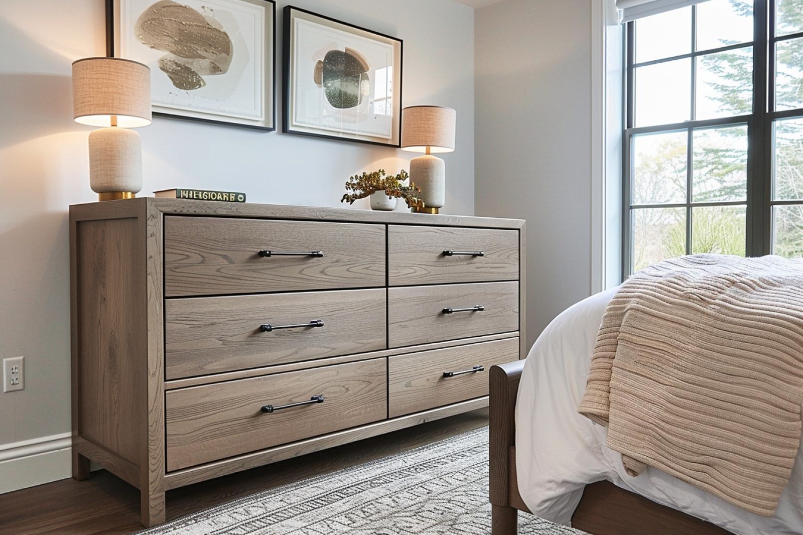 Des idées de décoration pour une chambre avec une commode pratique et stylée