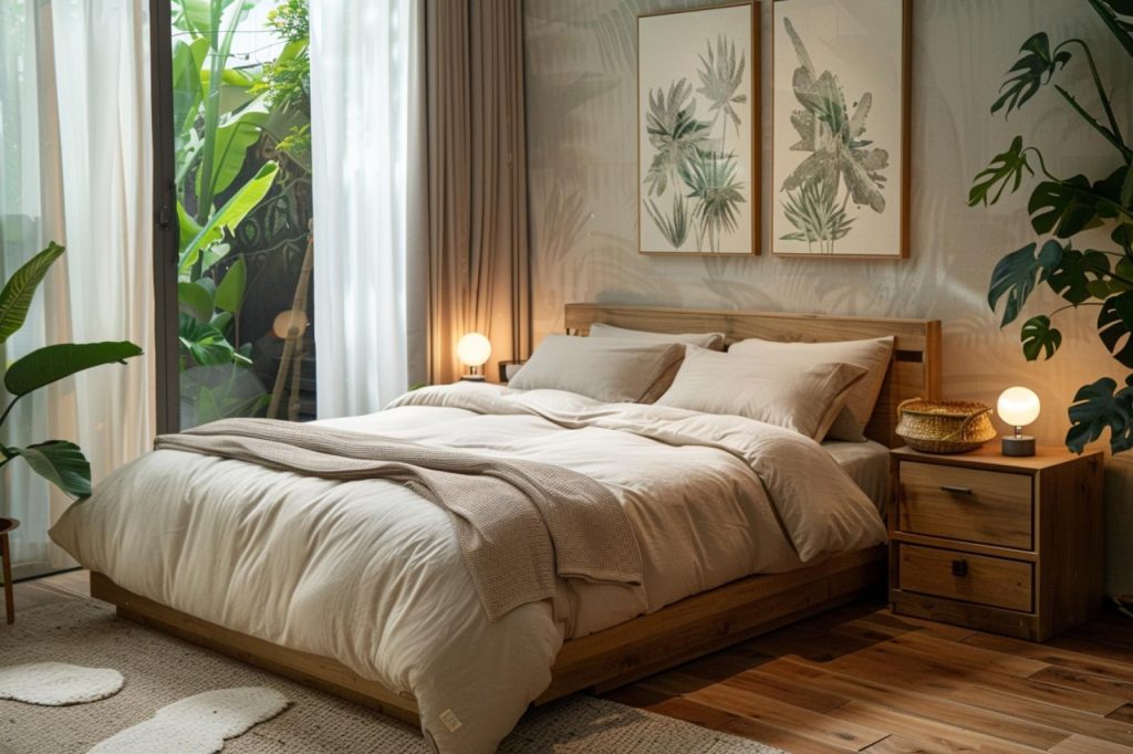 Retrouvez la sérénité avec une déco chambre naturelle